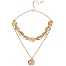 Load image into Gallery viewer, Gold Silver Color Conch Shell Pendants Necklace For Women