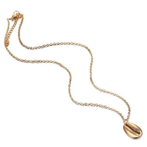 Gold Silver Color Conch Shell Pendants Necklace For Women