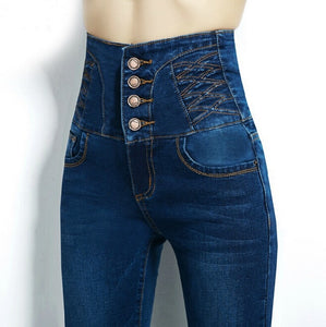 Fashion high waist jeans