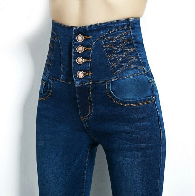 Fashion high waist jeans