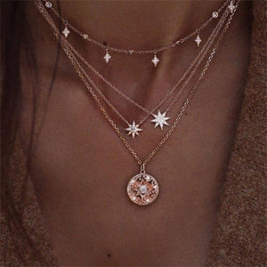 Cross Necklaces For Women Charm Gold Color