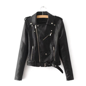 Leather Jacket Women Fashion