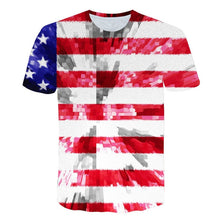 Load image into Gallery viewer, New USA Flag T-shirt Men