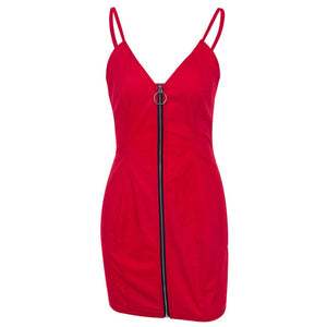 V Neck  Dress Women Sleeveless Backless
