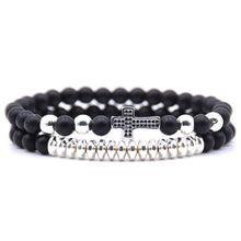Load image into Gallery viewer, New 2Pcs/Set Natural Black Matte Stone
