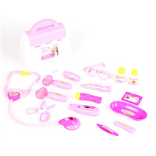 Load image into Gallery viewer, 15Pcs Pretend Play Emulational Toy Kit Doctor Echometer Set with Sound Light Education