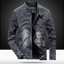 Load image into Gallery viewer, Jackets Men Slim  Men Black Blue
