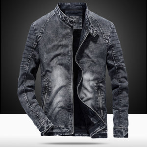 Jackets Men Slim  Men Black Blue