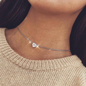 Star & Moon Pendant Necklace For Women