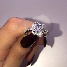 Load image into Gallery viewer, KISS WIFE Classic Engagement Ring 6 Claws Design AAA White Cubic Zircon Female Women Wedding Band CZ Rings Jewelry