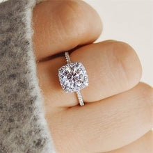Load image into Gallery viewer, KISS WIFE Classic Engagement Ring 6 Claws Design AAA White Cubic Zircon Female Women Wedding Band CZ Rings Jewelry