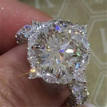 Load image into Gallery viewer, KISS WIFE Classic Engagement Ring 6 Claws Design AAA White Cubic Zircon Female Women Wedding Band CZ Rings Jewelry