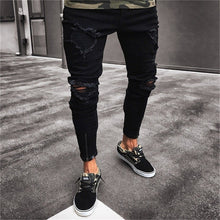 Load image into Gallery viewer, Men Stylish Ripped Jeans