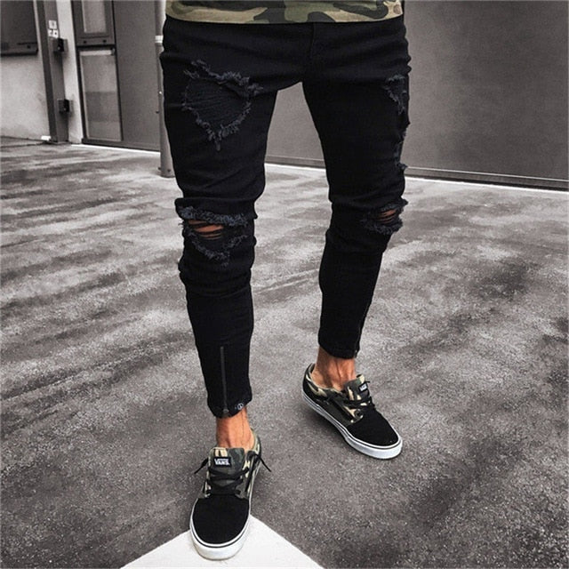 Men Stylish Ripped Jeans