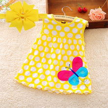 Load image into Gallery viewer, 2018 New Summer Cotton Baby Girls Cartoon Long Sleeves Dress Children&#39;s Clothing Kids Princess Dresses Casual Clothes 0-2Years