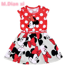 Load image into Gallery viewer, 2018 New Summer Cotton Baby Girls Cartoon Long Sleeves Dress Children&#39;s Clothing Kids Princess Dresses Casual Clothes 0-2Years