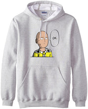 Load image into Gallery viewer, new arrival Anime One Punch Man Hoodies OK Printed Men Sweatshirts 2019 spring winter warm fleece loose fit men&#39;s sportswear