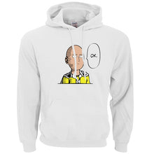Load image into Gallery viewer, new arrival Anime One Punch Man Hoodies OK Printed Men Sweatshirts 2019 spring winter warm fleece loose fit men&#39;s sportswear