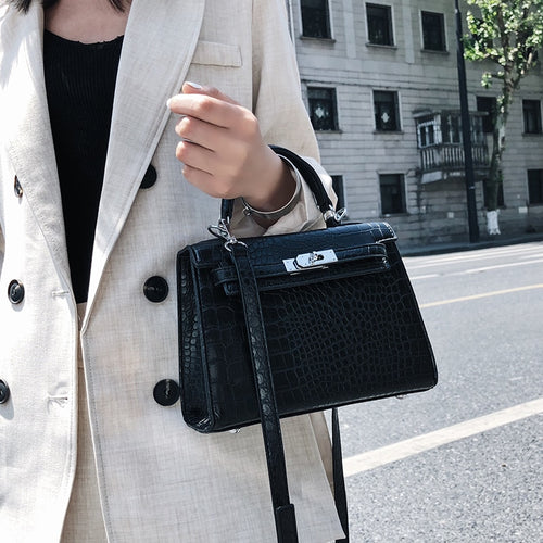 Luxury Crocodile Pattern Ladies Hand Bags