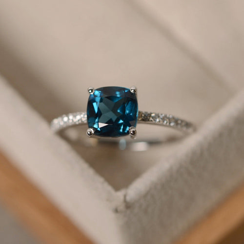 Sky Blue Stone Rings