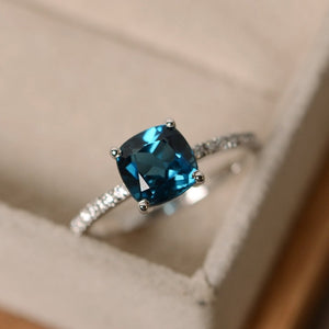 Sky Blue Stone Rings