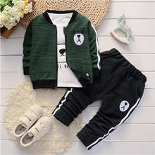 Load image into Gallery viewer, spring New children&#39;s clothing Jacket t-shirt and pants 3 pieces Clothing