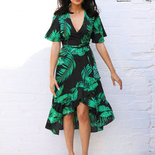 Load image into Gallery viewer, Summer Dress Sexy V Neck
