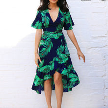 Load image into Gallery viewer, Summer Dress Sexy V Neck