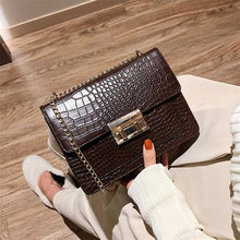 Load image into Gallery viewer, Women bag Crocodile pattern