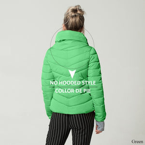 Women Autumn Winter Jacket Stand Collar