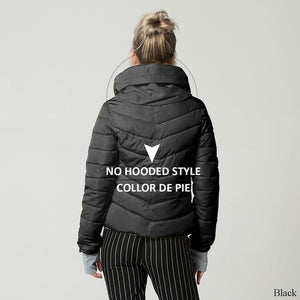 Women Autumn Winter Jacket Stand Collar