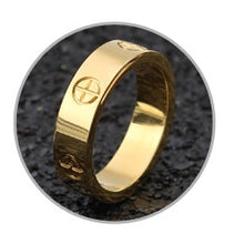 Load image into Gallery viewer, Rose Gold Stainless Steel Ring With Crystal