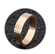 Load image into Gallery viewer, Rose Gold Stainless Steel Ring With Crystal