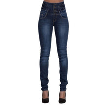 Load image into Gallery viewer, Women  High Waist Jeans