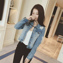 Load image into Gallery viewer, Jacket New Fashion Woman Girls Jean Coat Clothing Clothes