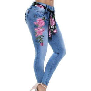 Jeans Floral  Pants Women