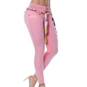 Jeans Floral  Pants Women