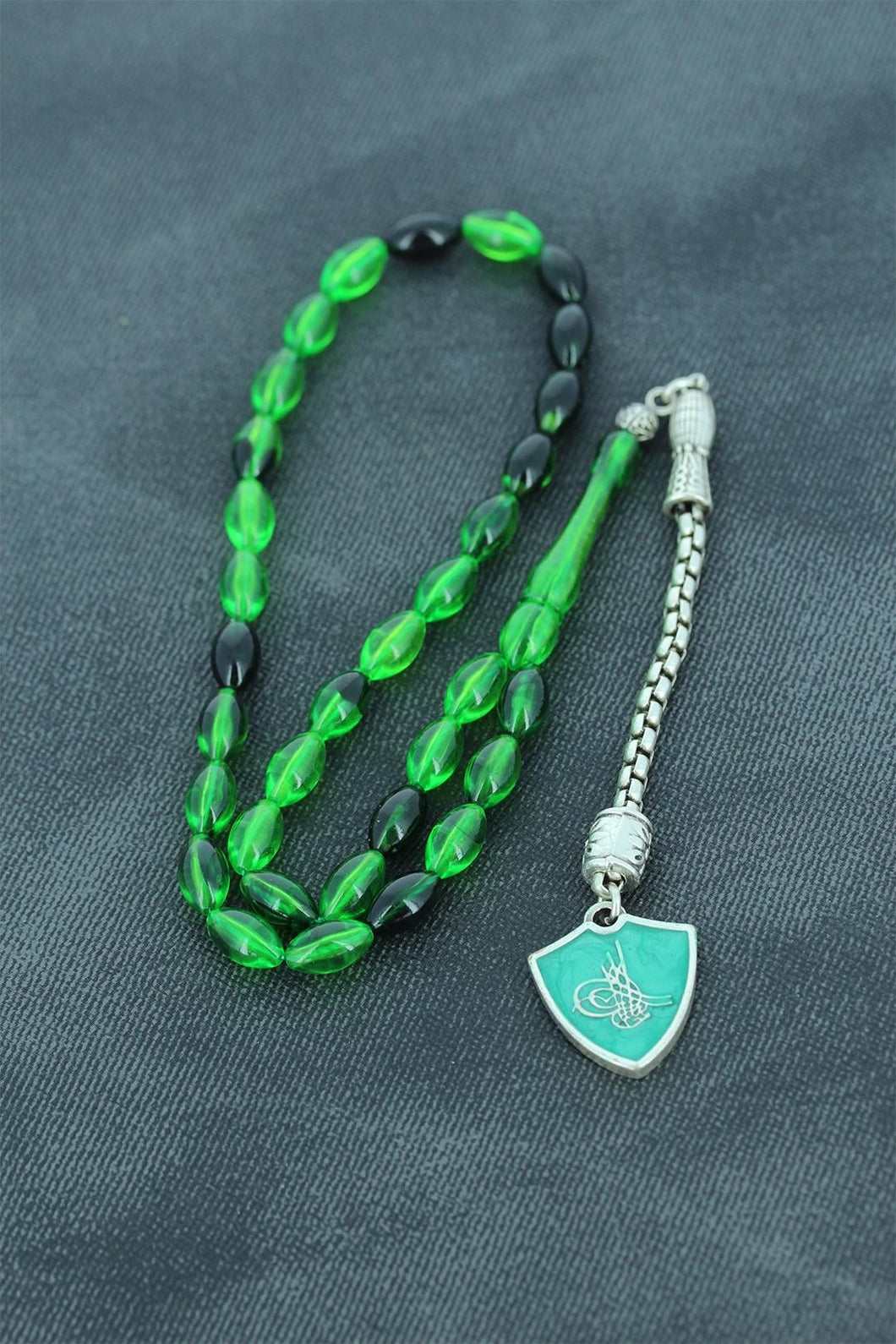 New Season Green Amber Prayer Beads