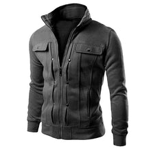 Load image into Gallery viewer, Puimentiua Men&#39;s Jackets Autumn Winter Pockets Design Casual Brand Male Comfortable Coats Men Women Outerwear Solid Multi Cloth