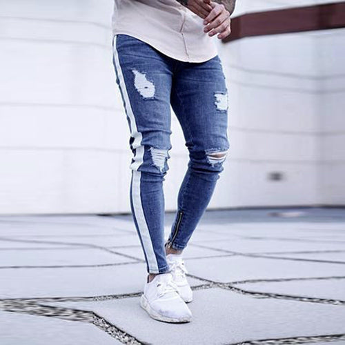 Mens Stretch Denim Pants Jeans