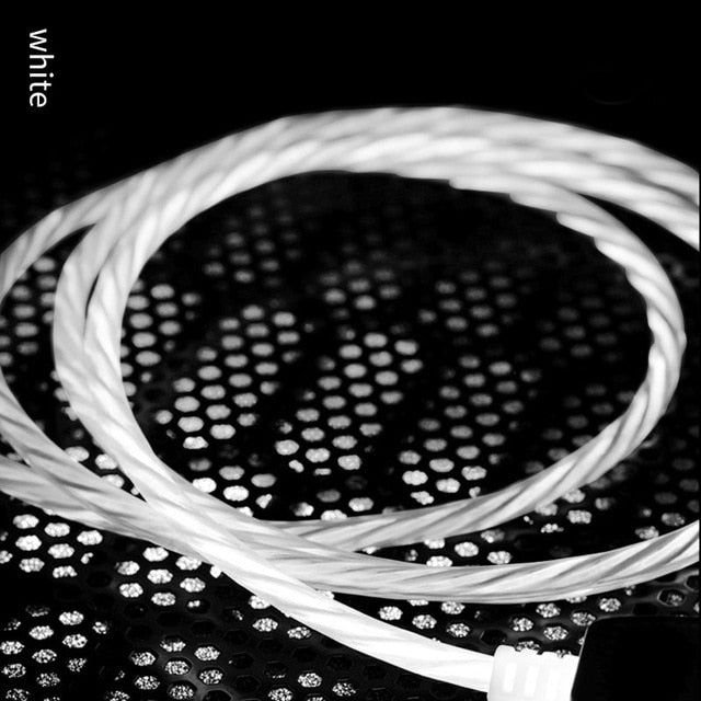 LED Light USB Type C usb-c Fast Charging Data Cable