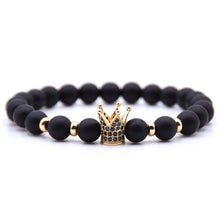 Load image into Gallery viewer, New 2Pcs/Set Natural Black Matte Stone