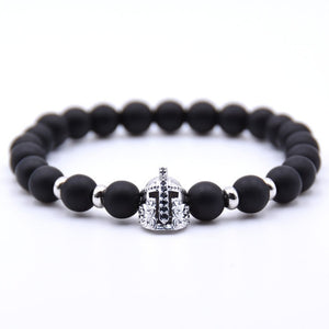 New 2Pcs/Set Natural Black Matte Stone
