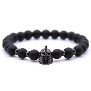 New 2Pcs/Set Natural Black Matte Stone