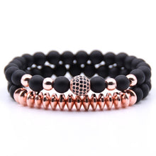 Load image into Gallery viewer, New 2Pcs/Set Natural Black Matte Stone