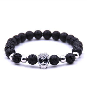New 2Pcs/Set Natural Black Matte Stone