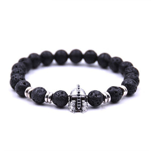 New 2Pcs/Set Natural Black Matte Stone