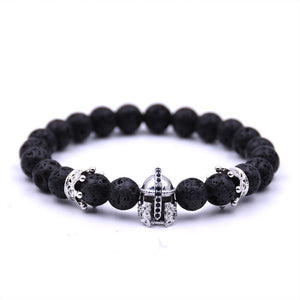 New 2Pcs/Set Natural Black Matte Stone