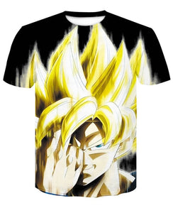 High quality 2019 latest fashion Harajuku male / female T-shirt Dragon Ball 3D printing T-shirt round neck T-shirt top