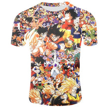 Load image into Gallery viewer, High quality 2019 latest fashion Harajuku male / female T-shirt Dragon Ball 3D printing T-shirt round neck T-shirt top